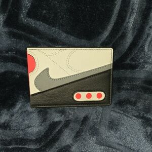 Nike Men's Black, Gray, and Red Card Holder